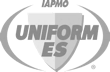 Gray colored image with Uniform ES font layered over a shield